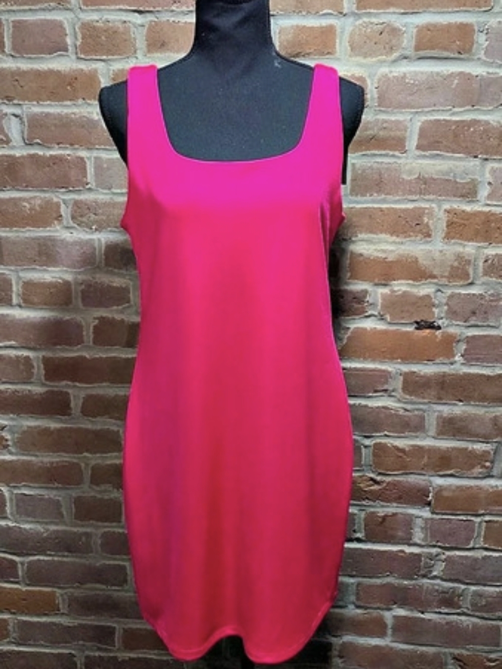 a.new.day Women's Sleeveless Ribbed Bodycon Dress Pink Medium